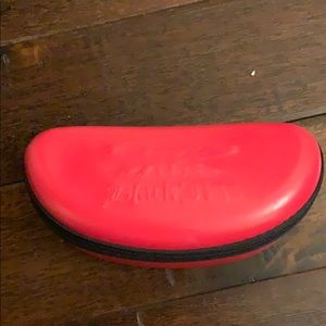 Black Flys Red Hard Sided ZIP Glasses Case